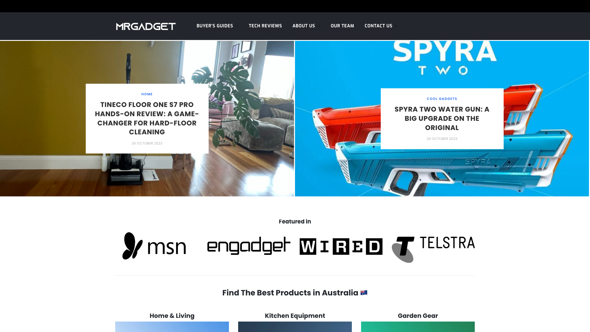 mrgadget.com.au homepage